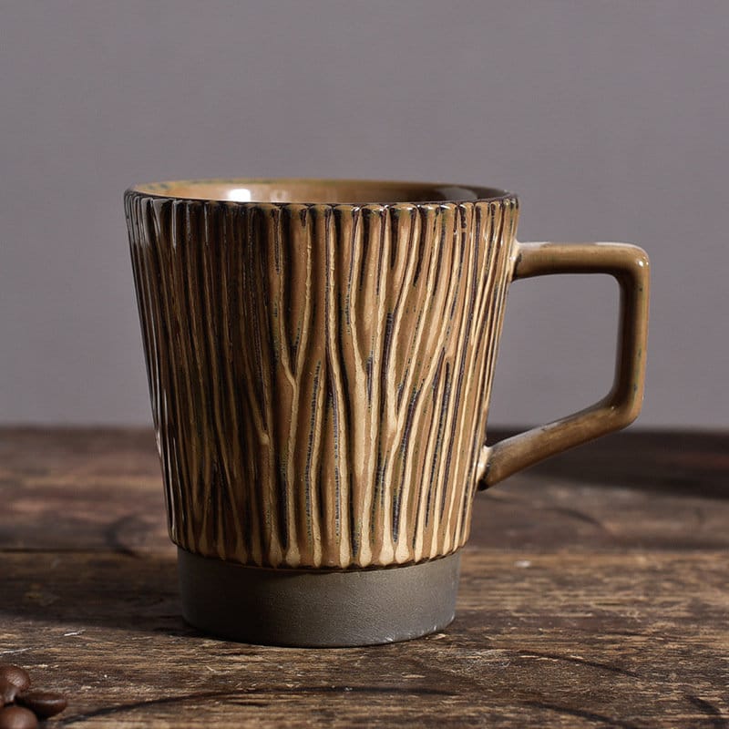 Ceramic Coffee Mug Handmade, 8.5 Oz Personalized Pottery Mug