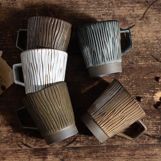 Ceramic Coffee Mug Handmade, 8.5 Oz Personalized Pottery Mug